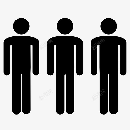 团队团体男人人图标svg_新图网 https://ixintu.com 人 团体 团队 男人