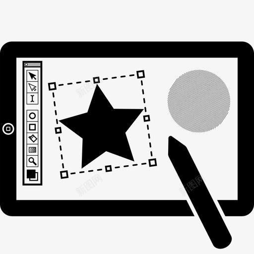 平面创意编辑ipad手写笔图标svg_新图网 https://ixintu.com ipad 创意 平板电脑 平面设计 手写笔 编辑