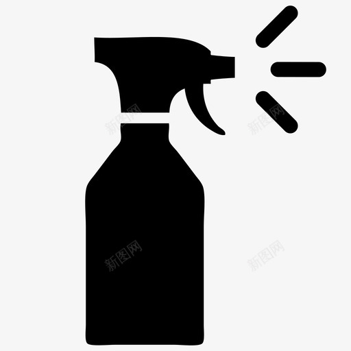 喷雾瓶化学品清洁剂厨房用品图标svg_新图网 https://ixintu.com windex 化学品 厨房 喷雾瓶 水 清洁剂 用品