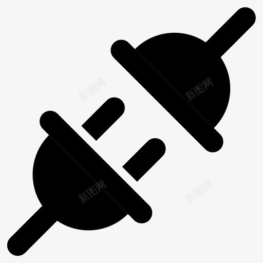 插件电线电气图标svg_新图网 https://ixintu.com 插件 插座 电气 电气插头 电源线 电线