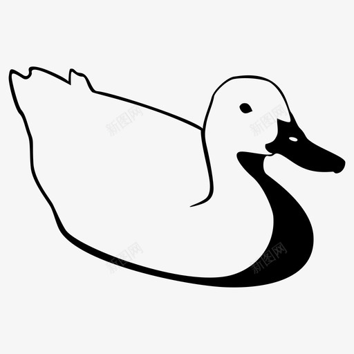 鸭动物喙图标svg_新图网 https://ixintu.com 动物 喙 水 绿头鸭 羽毛 鸟 鸭