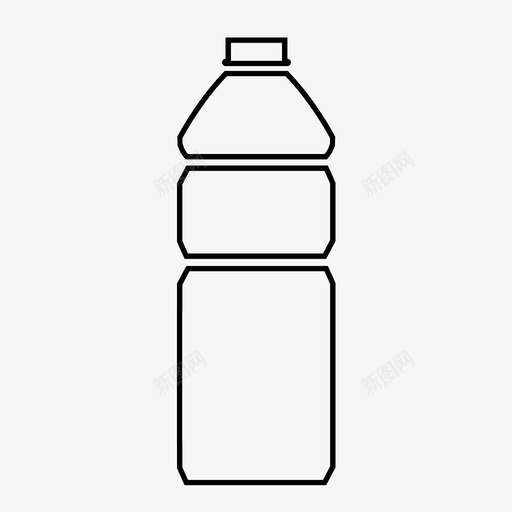 瓶子容器饮用水图标svg_新图网 https://ixintu.com 塑料 容器 水 瓶子 饮用水