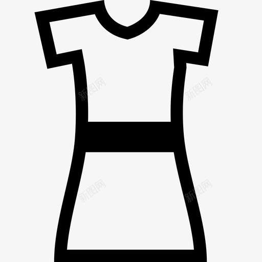 衣服时尚款式图标svg_新图网 https://ixintu.com 女人 时尚 款式 衣服 衣服版型 衣柜