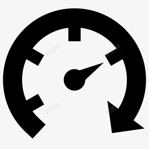 速度表箭头快速图标svg_新图网 https://ixintu.com 加速 快速 箭头 速度表