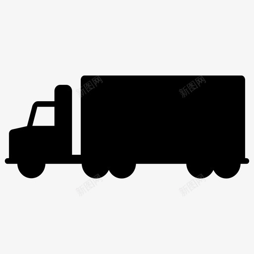 卡车汽车送货图标svg_新图网 https://ixintu.com 半卡车 卡车 卡车司机 汽车 装运 车辆 运输 送货