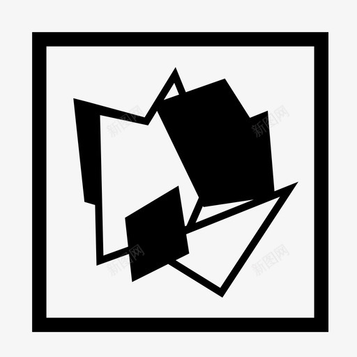 拼贴抽象艺术图标svg_新图网 https://ixintu.com 图片 抽象 拼贴 相框 艺术 艺术品