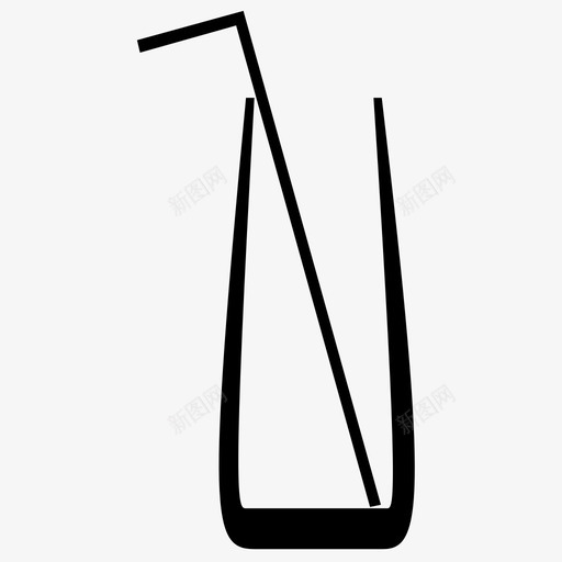 饮料酒精鸡尾酒玻璃杯高球图标svg_新图网 https://ixintu.com 吸管 玻璃杯 酒精 饮料 高球 鸡尾酒