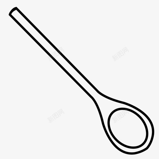 木勺烘焙烹饪图标svg_新图网 https://ixintu.com 厨房 搅拌 木勺 烘焙 烹饪 食物