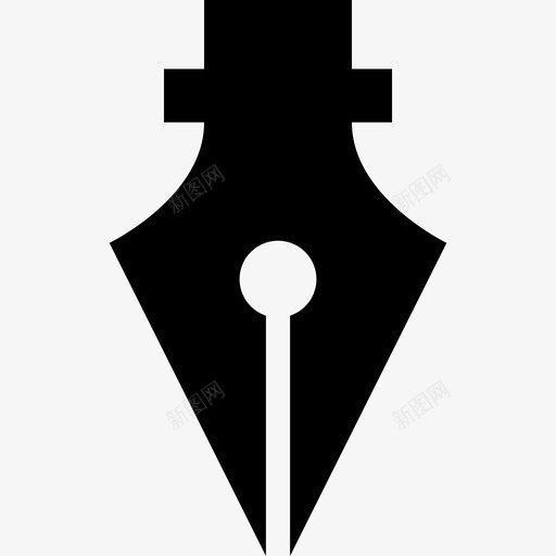 钢笔作者画墨水线图标svg_新图网 https://ixintu.com 作者 写作 办公室 墨水 画 线 记号 钢笔