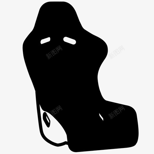 汽车座椅椅子赛车图标svg_新图网 https://ixintu.com 交通工具 椅子 汽车座椅 赛车 车辆