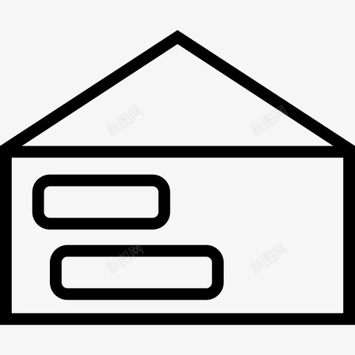 信封开封正面轮廓工具用具文具图标svg_新图网 https://ixintu.com 信封开封正面轮廓 工具用具 文具