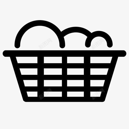 洗衣干净衣服脏衣服图标svg_新图网 https://ixintu.com 干净衣服 折叠 洗衣 洗衣篮 脏衣服