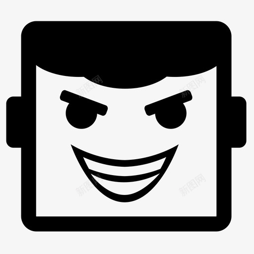 邪恶笑脸人图标svg_新图网 https://ixintu.com 人 兴奋 坏屁股 头 小气 情绪 笑脸 表情 邪恶