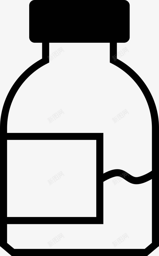 瓶子滴灌瓶医院静脉注射药物图标svg_新图网 https://ixintu.com 医院 滴灌瓶 瓶子 药物 静脉注射