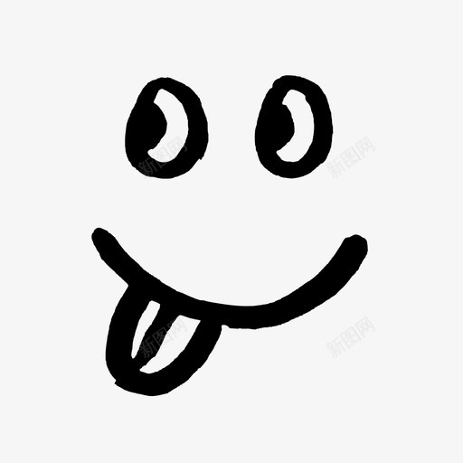 笑脸厚脸皮抽图标svg_新图网 https://ixintu.com 厚脸皮 开心 手绘 抽 笑脸 脸 舌头 舌头伸出来