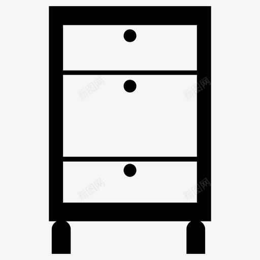 橱柜抽屉茶几图标svg_新图网 https://ixintu.com 储藏室 家具 抽屉 橱柜 茶几 边桌