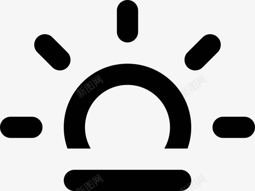太阳高潮地平线日出日落图标svg_新图网 https://ixintu.com 地平线 天气 太阳 日出 日落 高潮