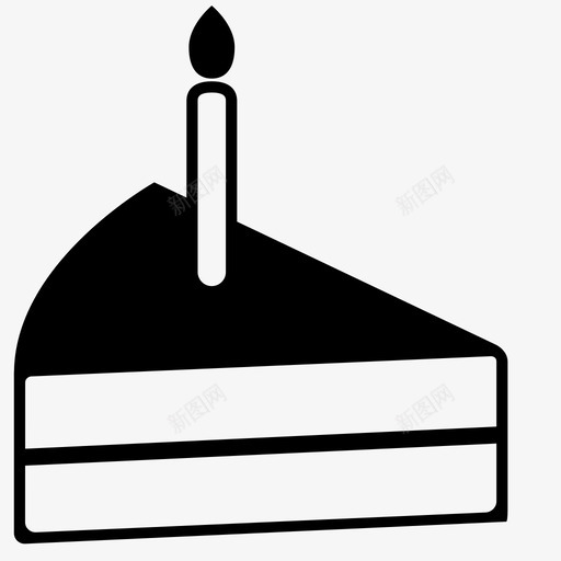 蛋糕糖果糖图标svg_新图网 https://ixintu.com 切片 吃 款待 点心 甜点 生日愿望 糖 糖果 蛋糕 蜡烛 食物