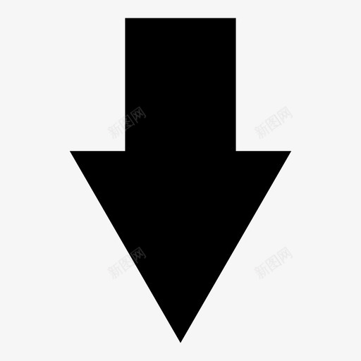 箭头方向下降图标svg_新图网 https://ixintu.com 下降 方向 箭头