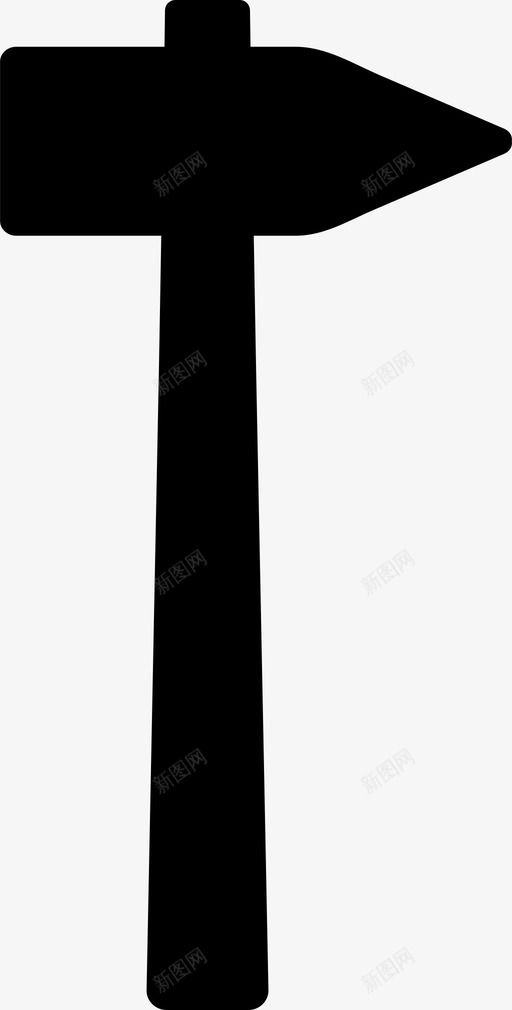 锤子铁匠建筑图标svg_新图网 https://ixintu.com 工业 工作 工厂 建筑 铁匠 锤子