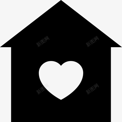 家爱家是心灵所在图标svg_新图网 https://ixintu.com 住所 家 家庭中心 家是心灵所在 护理中心 爱 约会