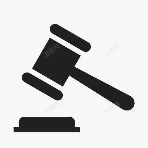 木槌拍卖法庭图标svg_新图网 https://ixintu.com 审判 拍卖 木槌 法官 法庭 法律 锤子