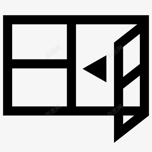 关上窗户房子窗户图标svg_新图网 https://ixintu.com 关上窗户 房子 窗户