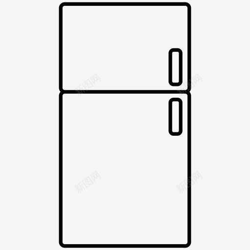 冰箱冷冻机食品图标svg_新图网 https://ixintu.com 冰箱 冷冻机 厨房 食品