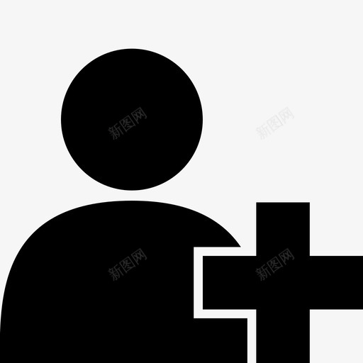 添加用户好友好友请求图标svg_新图网 https://ixintu.com 个人 好友 好友请求 新用户 添加用户