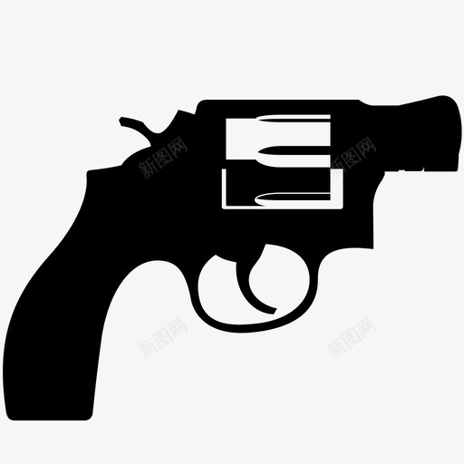 枪子弹犯罪枪支左轮手枪图标svg_新图网 https://ixintu.com 子弹 射击 左轮手枪 暴力 枪 枪支 武器 犯罪