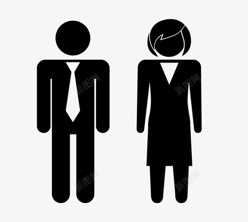 商务人士正式人士男士办公室人物图标svg_新图网 https://ixintu.com 人物 办公室 商务人士 女士 正式人士 男士 西装 领带