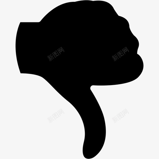 不赞成拒绝手图标svg_新图网 https://ixintu.com 不赞成 否定 大拇指向下 大拇指朝下 手 拒绝