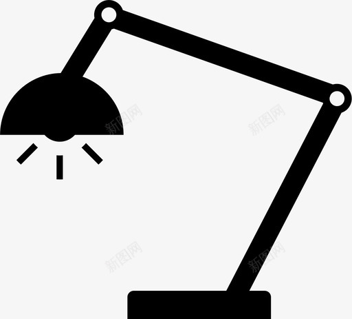台灯照明灯灯泡任务图标svg_新图网 https://ixintu.com 任务 台灯 灯 灯泡 照明