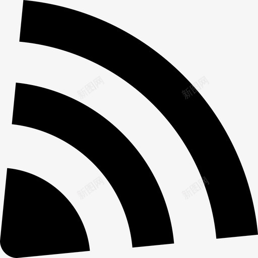 信号广播馈送图标svg_新图网 https://ixintu.com rss wifi 信号 广播 馈送