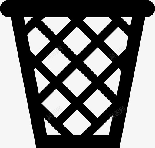 垃圾桶容器垃圾回收现代象形图图标svg_新图网 https://ixintu.com 回收 垃圾 垃圾桶 容器 现代象形图