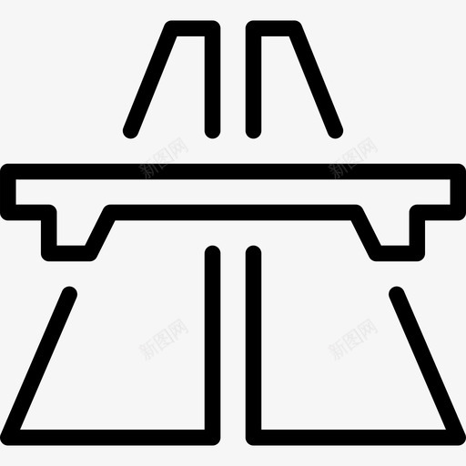 公路交通街道图标svg_新图网 https://ixintu.com 交通 公路 旅行 桥梁 立交桥 街道 车道 通勤 道路 高速公路