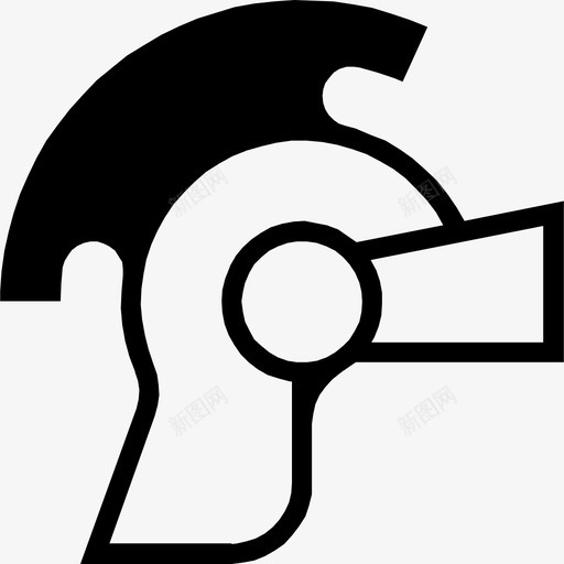头盔遗产保护图标svg_新图网 https://ixintu.com 保护 士兵 头盔 旅游景点 罗马 路标 遗产