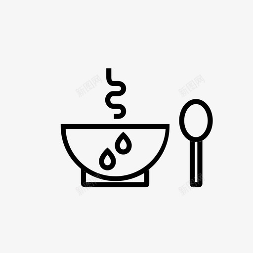 面条食物热的图标svg_新图网 https://ixintu.com 汤 热的 面条 食物 餐厅 饭菜