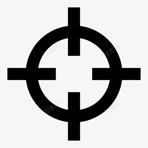 十字准线fps视频游戏图标svg_新图网 https://ixintu.com fps 十字准线 射手 左轮手枪 手枪 狙击手 狩猎 目标 视频游戏 靶场