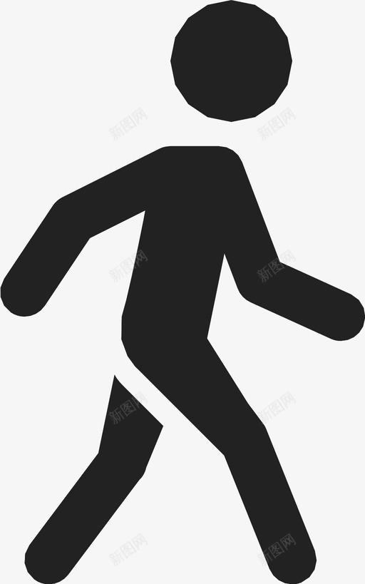 散步健身步行图标svg_新图网 https://ixintu.com 健康 健身 散步 步行 运动 锻炼