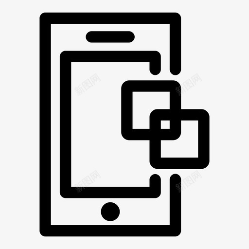 移动内容文本智能手机图标svg_新图网 https://ixintu.com 手持内容 手机 手机内容 文本 智能手机 移动信息 移动内容 移动网站