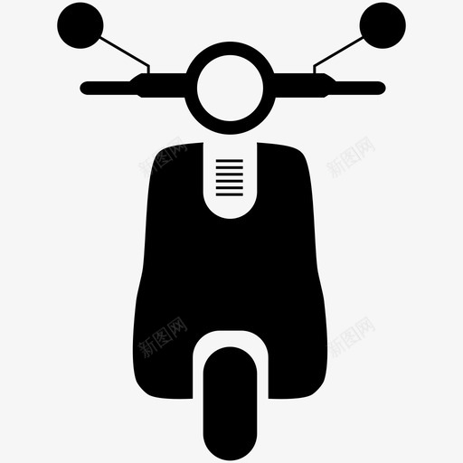 滑板车汽车两轮图标svg_新图网 https://ixintu.com 两轮 交通工具 摩托车 汽车 滑板车 滑板车骑手