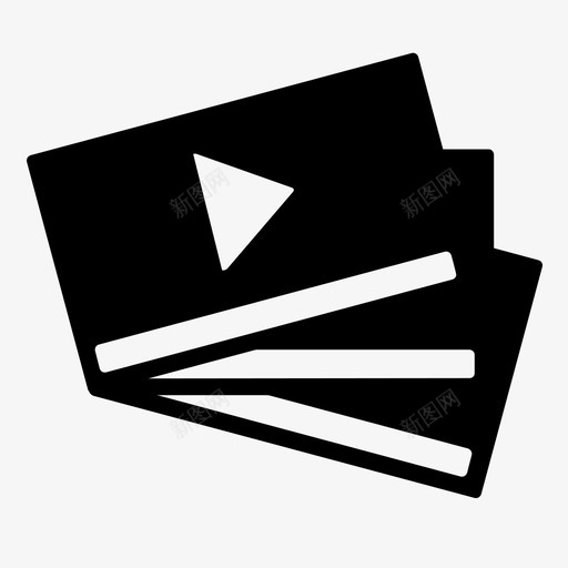 数字视频套装投影仪图标svg_新图网 https://ixintu.com 制作设备 套装 投影仪 摄影 数字视频 电影 电影票 电影首映礼 视频制作图标集 首映礼 麦克风