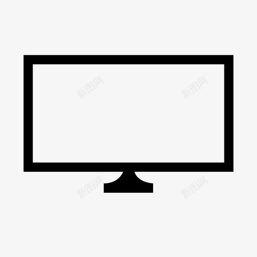 电视显示器娱乐图标svg_新图网 https://ixintu.com 娱乐 媒体 屏幕 显示器 电视 电视屏幕