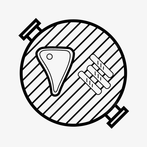 烧烤小吃香肠图标svg_新图网 https://ixintu.com 午餐 小吃 晚餐 烤牛排 烤肉 烤香肠 烧烤 食物 香肠