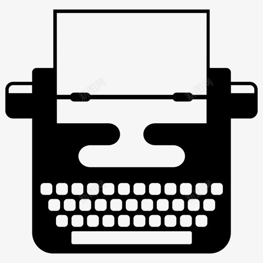 打字机打字打字员图标svg_新图网 https://ixintu.com 打字 打字员 打字机