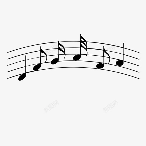 音乐乐谱歌曲图标svg_新图网 https://ixintu.com 乐谱 听 旋律 歌唱 歌曲 音乐 音符