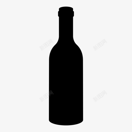酒瓶烈酒玻璃瓶图标svg_新图网 https://ixintu.com 烈酒 玻璃瓶 酒后 酒瓶 饮料