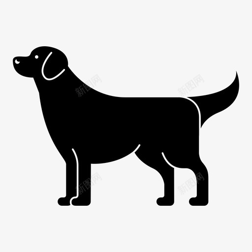 狗动物吠叫图标svg_新图网 https://ixintu.com 动物 同伴 吠叫 宠物 拉布拉多猎犬 狗