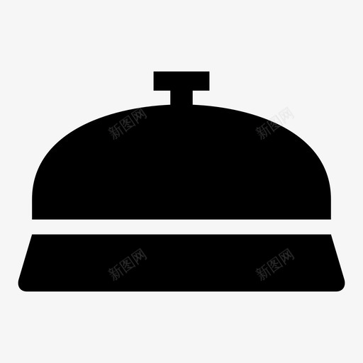 铃警报注意图标svg_新图网 https://ixintu.com 响铃 服务生 注意 警报 通知 铃 铃响